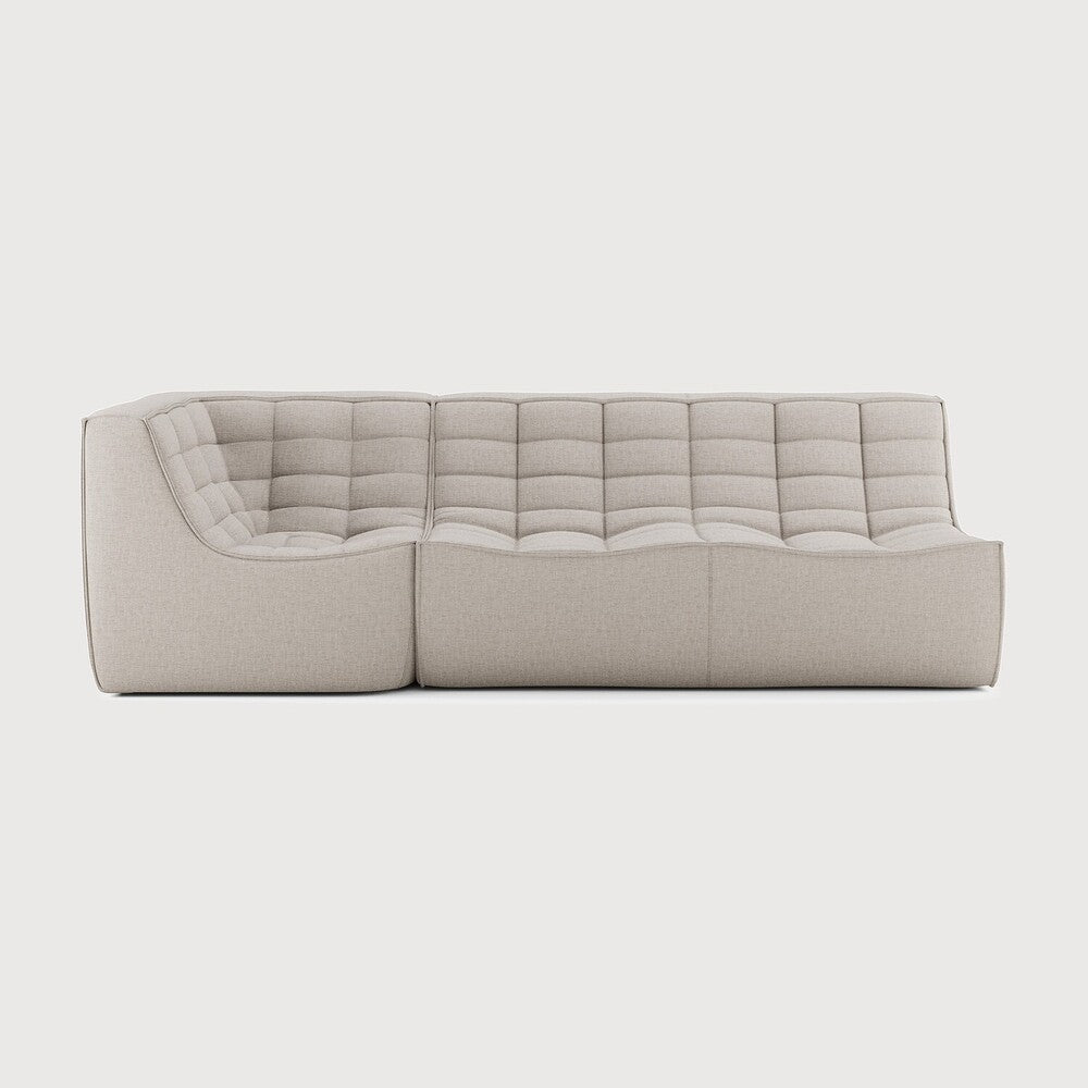 Featuring N701 Beige 90° Square Left Corner Modular Sofa Set by Ethnicraft at Amethyst Home. The N701 sofa is an inviting design that oozes comfort and relaxation. By combining the different modules and sizes, you have unlimited possibilities when it comes to creating your own unique setting. Designed by Jacques Deneef, it’s available in multiple colours and materials, with pre-co. Amethyst Home provides interior design, new construction, custom furniture, and area rugs in the Nashville metro area