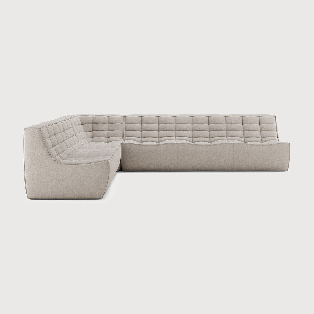 Featuring N701 Beige 90° Square Left Corner Modular Sofa Set by Ethnicraft at Amethyst Home. The N701 sofa is an inviting design that oozes comfort and relaxation. By combining the different modules and sizes, you have unlimited possibilities when it comes to creating your own unique setting. Designed by Jacques Deneef, it’s available in multiple colours and materials, with pre-c. Amethyst Home provides interior design, new construction, custom furniture, and area rugs in the Washington metro area