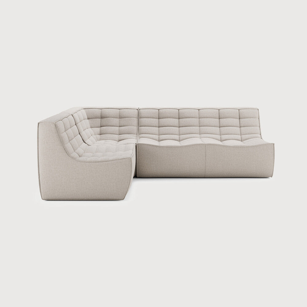 Featuring N701 Beige 90° Square Left Corner Modular Sofa Set by Ethnicraft at Amethyst Home. The N701 sofa is an inviting design that oozes comfort and relaxation. By combining the different modules and sizes, you have unlimited possibilities when it comes to creating your own unique setting. Designed by Jacques Deneef, it’s available in multiple colours and materials, with pre-c. Amethyst Home provides interior design, new construction, custom furniture, and area rugs in the Washington metro area