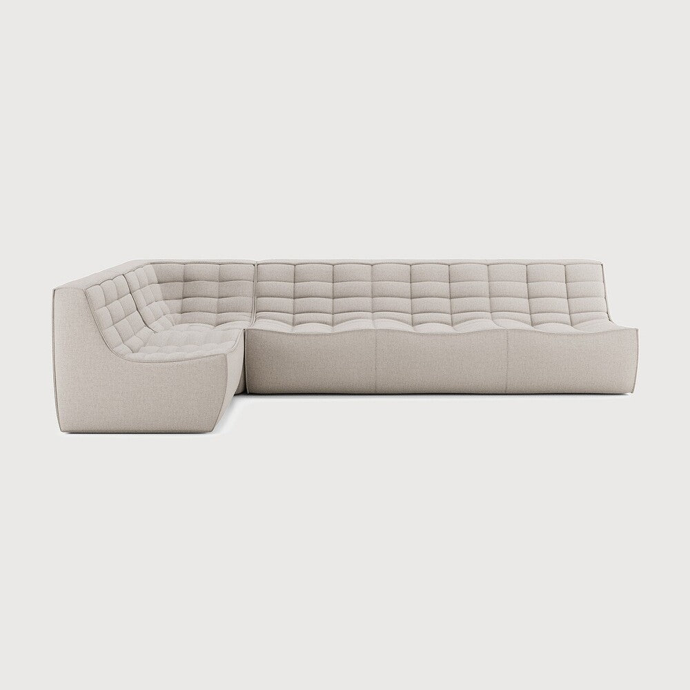 Featuring N701 Beige 90° Square Left Corner Modular Sofa Set by Ethnicraft at Amethyst Home. The N701 sofa is an inviting design that oozes comfort and relaxation. By combining the different modules and sizes, you have unlimited possibilities when it comes to creating your own unique setting. Designed by Jacques Deneef, it’s available in multiple colours and materials, with pre-c. Amethyst Home provides interior design, new construction, custom furniture, and area rugs in the Washington metro area