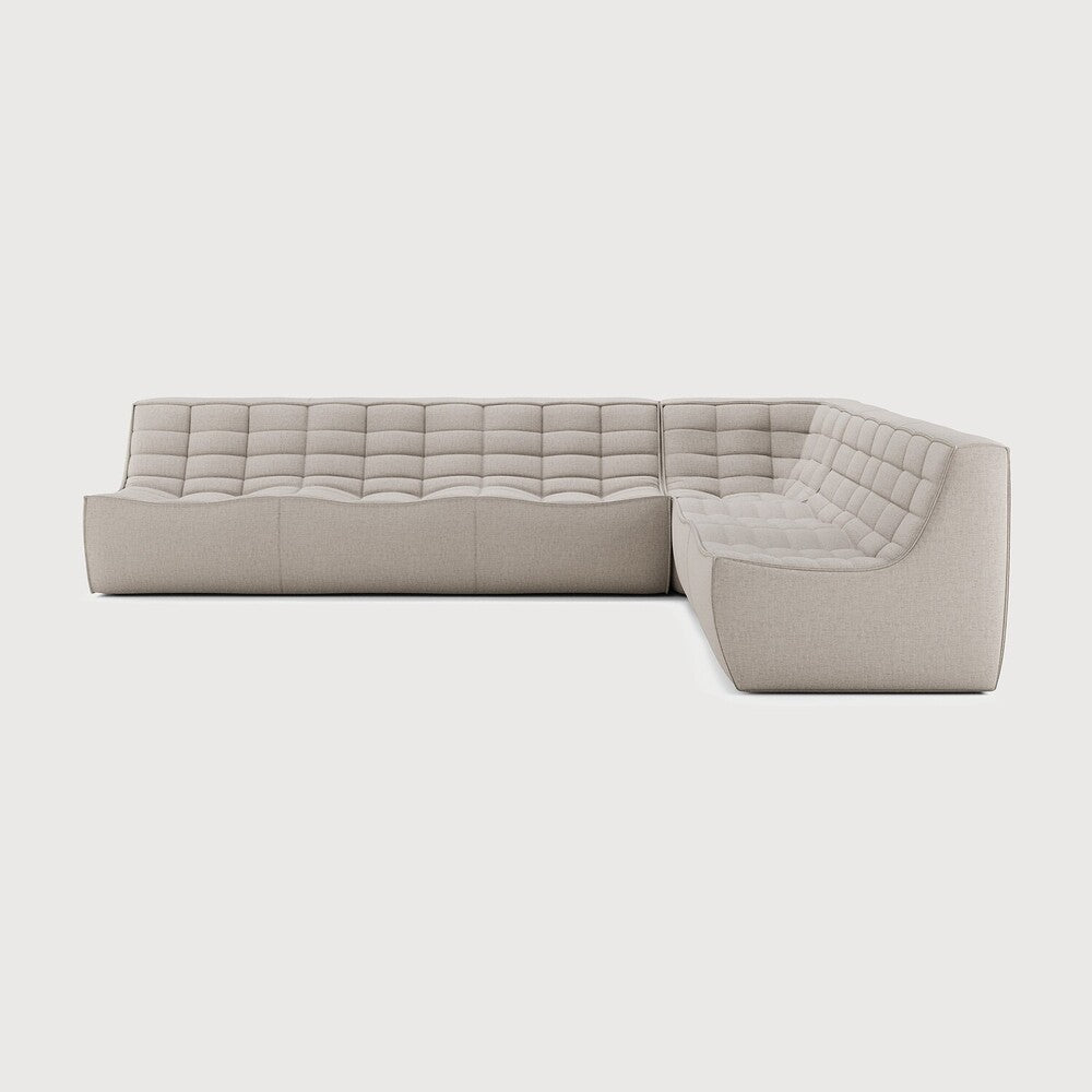 N701 Beige 90° Square Corner Right Modular Sofa Set | ready to ship!