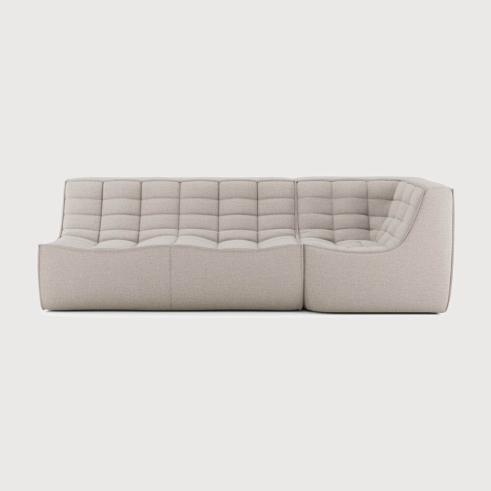 N701 Beige 90° Square Corner Right Modular Sofa Set | ready to ship!