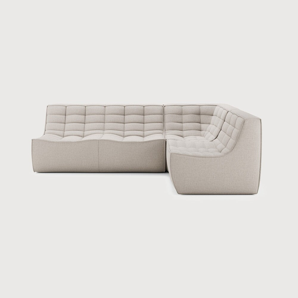Featuring N701 Beige 90° Square Corner Right Modular Sofa Set by Ethnicraft at Amethyst Home. The N701 sofa is an inviting design that oozes comfort and relaxation. By combining the different modules and sizes, you have unlimited possibilities when it comes to creating your own unique setting. Designed by Jacques Deneef, it’s available in multiple colours and materials, with pre-c. Amethyst Home provides interior design, new construction, custom furniture, and area rugs in the Nashville metro area
