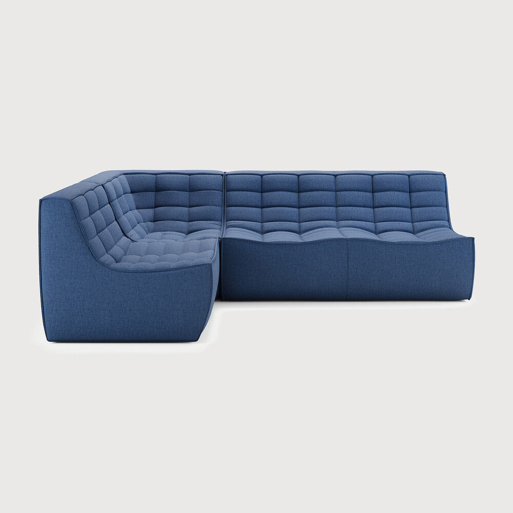 Featuring N701 Blue 90° Square Left Corner Modular Sofa Set by Ethnicraft at Amethyst Home. The N701 sofa is an inviting design that oozes comfort and relaxation. By combining the different modules and sizes, you have unlimited possibilities when it comes to creating your own unique setting. Designed by Jacques Deneef, it’s available in multiple colours and materials, with pre-c. Amethyst Home provides interior design, new construction, custom furniture, and area rugs in the Los Angeles metro area