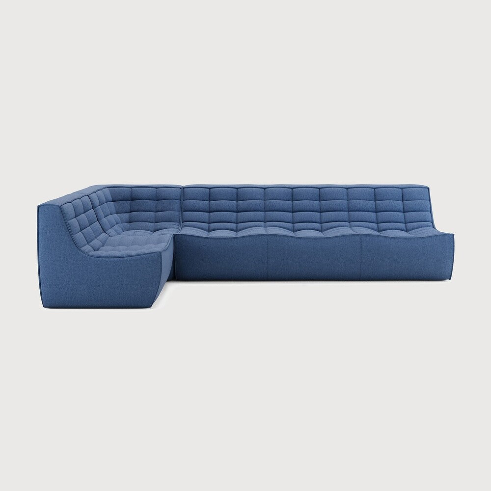 Featuring N701 Blue 90° Square Left Corner Modular Sofa Set by Ethnicraft at Amethyst Home. The N701 sofa is an inviting design that oozes comfort and relaxation. By combining the different modules and sizes, you have unlimited possibilities when it comes to creating your own unique setting. Designed by Jacques Deneef, it’s available in multiple colours and materials, with pre-configu. Amethyst Home provides interior design, new construction, custom furniture, and area rugs in the Omaha metro area