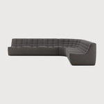 Featuring N701 Dark Grey 90° Round Corner Right Modular Sofa Set by Ethnicraft at Amethyst Home. The N701 sofa is an inviting design that oozes comfort and relaxation. By combining the different modules and sizes, you have unlimited possibilities when it comes to creating your own unique setting. Designed by Jacques Deneef, it’s available in multiple colours and materials, with . Amethyst Home provides interior design, new construction, custom furniture, and area rugs in the Kansas City metro area