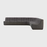 Featuring N701 Dark Grey 90° Round Corner Right Modular Sofa Set by Ethnicraft at Amethyst Home. The N701 sofa is an inviting design that oozes comfort and relaxation. By combining the different modules and sizes, you have unlimited possibilities when it comes to creating your own unique setting. Designed by Jacques Deneef, it’s available in multiple colours and materials, with . Amethyst Home provides interior design, new construction, custom furniture, and area rugs in the Kansas City metro area