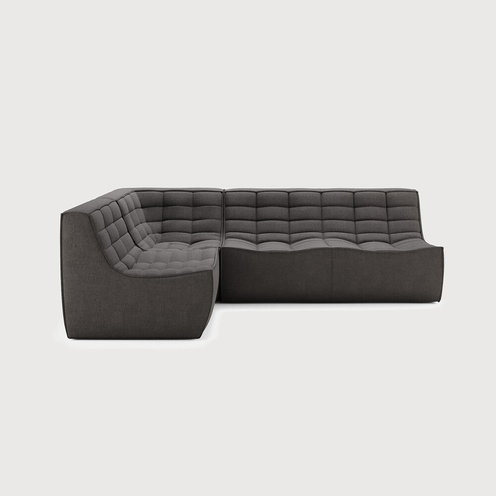 Featuring N701 Dark Grey 90° Square Left Corner Modular Sofa Set by Ethnicraft at Amethyst Home. The N701 sofa is an inviting design that oozes comfort and relaxation. By combining the different modules and sizes, you have unlimited possibilities when it comes to creating your own unique setting. Designed by Jacques Deneef, it’s available in multiple colours and materials, with pre. Amethyst Home provides interior design, new construction, custom furniture, and area rugs in the Portland metro area