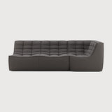 Featuring N701 Dark Grey 90° Square Corner Right Modular Sofa Set by Ethnicraft at Amethyst Home. The N701 sofa is an inviting design that oozes comfort and relaxation. By combining the different modules and sizes, you have unlimited possibilities when it comes to creating your own unique setting. Designed by Jacques Deneef, it’s available in multiple colours and materials, with pre-. Amethyst Home provides interior design, new construction, custom furniture, and area rugs in the Dallas metro area