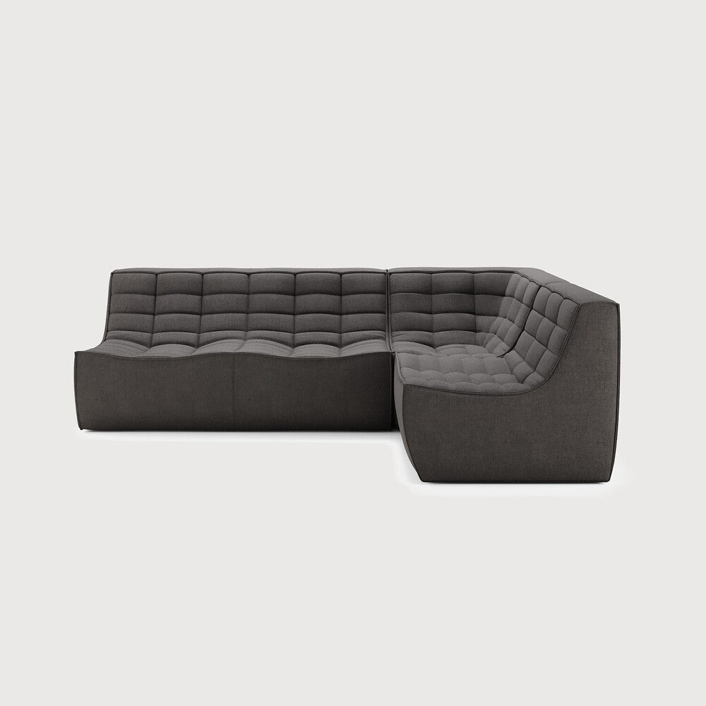 Featuring N701 Dark Grey 90° Square Corner Right Modular Sofa Set by Ethnicraft at Amethyst Home. The N701 sofa is an inviting design that oozes comfort and relaxation. By combining the different modules and sizes, you have unlimited possibilities when it comes to creating your own unique setting. Designed by Jacques Deneef, it’s available in multiple colours and materials, wit. Amethyst Home provides interior design, new construction, custom furniture, and area rugs in the Laguna Beach metro area