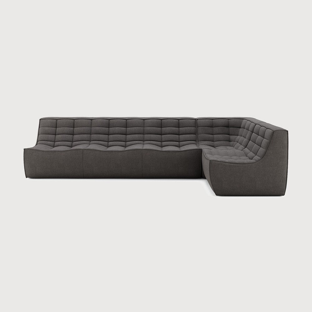 N701 Dark Grey 90° Square Corner Right Modular Sofa Set | ready to ship!