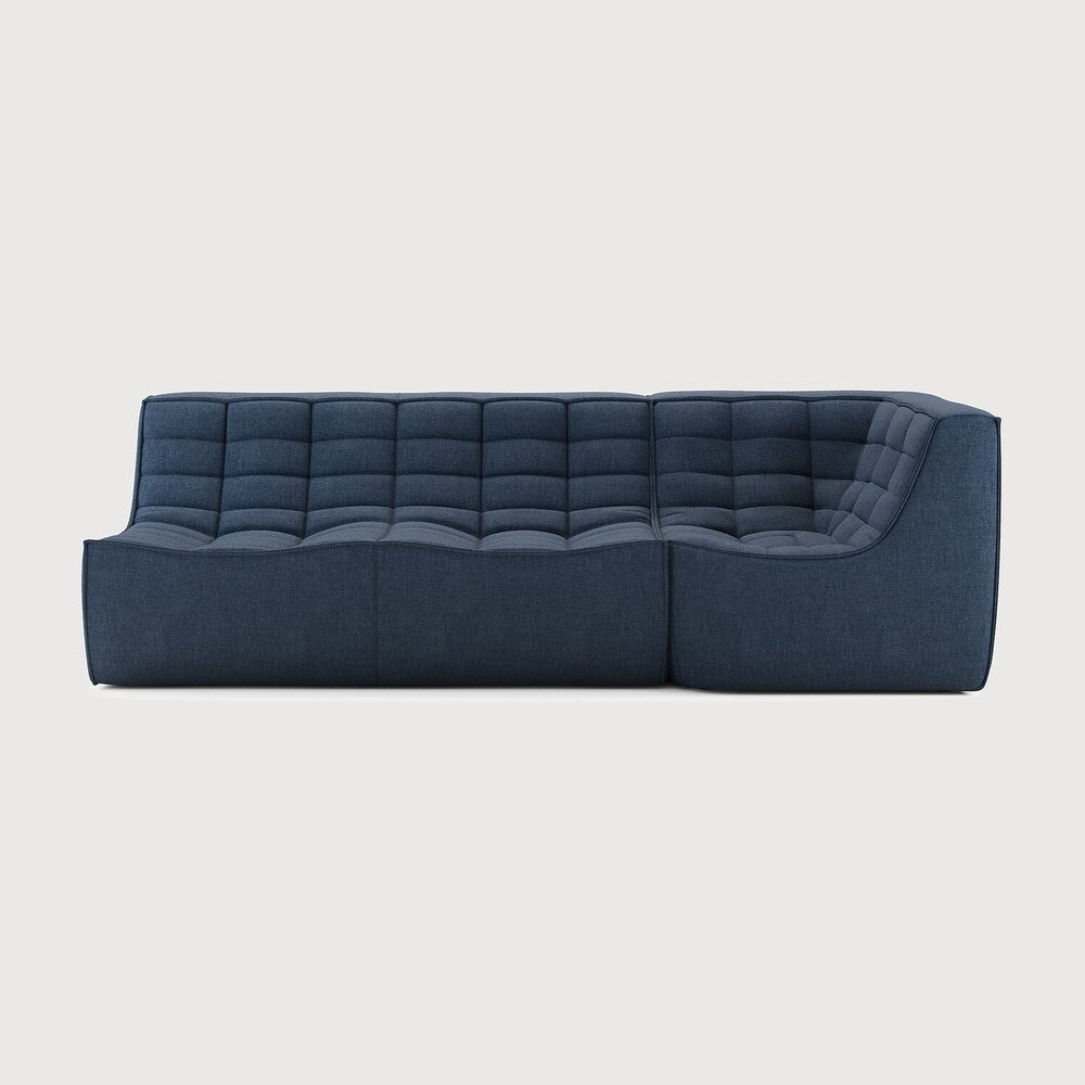 N701 Graphite Eco 90° Square Corner Right Modular Sofa Set | ready to ship!