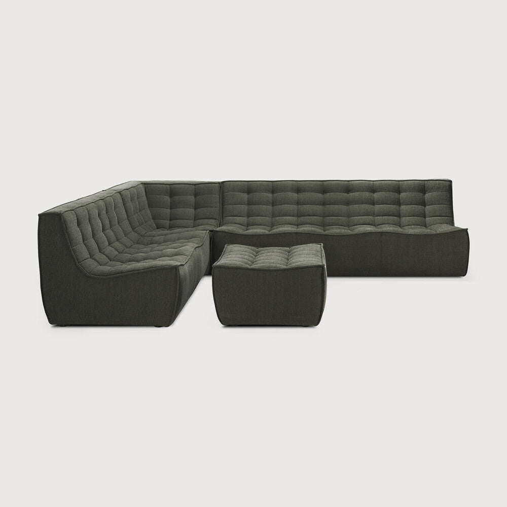 Featuring N701 Moss 90° Square Corner Modular Sofa Piece by Ethnicraft at Amethyst Home. The N701 sofa is an inviting design that oozes comfort and relaxation. By combining the different modules and sizes, you have unlimited possibilities when it comes to creating your own unique setting.Weight : 47 lbs Dimensions: 36" W x 36" L x 30" H. Amethyst Home provides interior design, new construction, custom furniture, and area rugs in the Monterey metro area