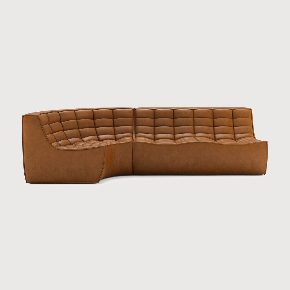Featuring N701 Old Saddle 90° Round Left Corner Modular Sofa Set by Ethnicraft at Amethyst Home. The N701 sofa is an inviting design that oozes comfort and relaxation. By combining the different modules and sizes, you have unlimited possibilities when it comes to creating your own unique setting. Designed by Jacques Deneef, it’s available in multiple colours and materials, with p. Amethyst Home provides interior design, new construction, custom furniture, and area rugs in the Scottsdale metro area