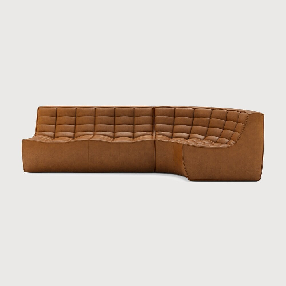 Featuring N701 Old Saddle 90° Round Corner Right Modular Sofa Set by Ethnicraft at Amethyst Home. The N701 sofa is an inviting design that oozes comfort and relaxation. By combining the different modules and sizes, you have unlimited possibilities when it comes to creating your own unique setting. Designed by Jacques Deneef, it’s available in multiple colours and materials, with . Amethyst Home provides interior design, new construction, custom furniture, and area rugs in the Des Moines metro area