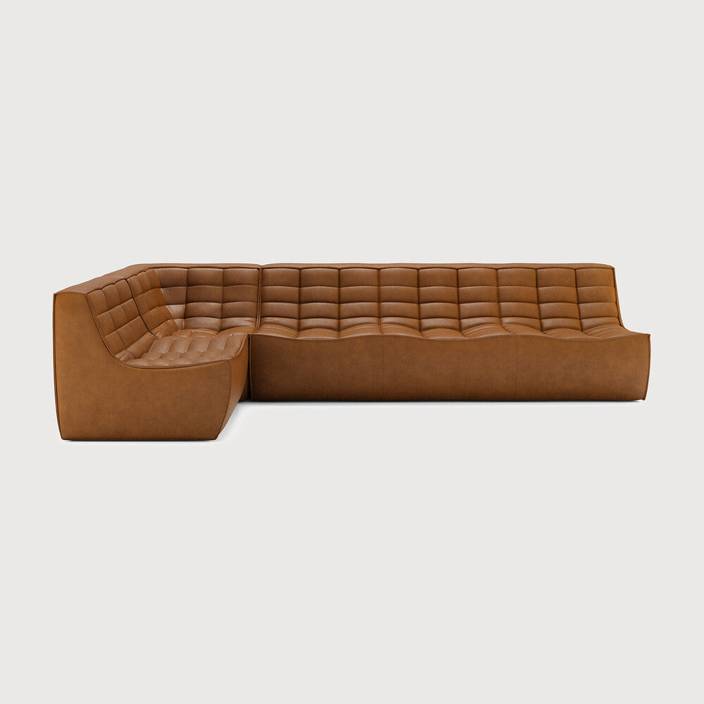 Featuring N701 Old Saddle 90° Square Left Corner Modular Sofa Set by Ethnicraft at Amethyst Home. The N701 sofa is an inviting design that oozes comfort and relaxation. By combining the different modules and sizes, you have unlimited possibilities when it comes to creating your own unique setting. Designed by Jacques Deneef, it’s available in multiple colours and materials, wi. Amethyst Home provides interior design, new construction, custom furniture, and area rugs in the Winter Garden metro area