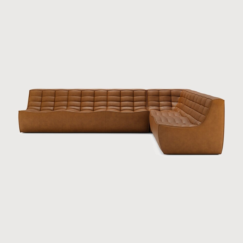 Featuring N701 Old Saddle 90° Square Corner Right Modular Sofa Set by Ethnicraft at Amethyst Home. The N701 sofa is an inviting design that oozes comfort and relaxation. By combining the different modules and sizes, you have unlimited possibilities when it comes to creating your own unique setting. Designed by Jacques Deneef, it’s available in multiple colours and materials, with pr. Amethyst Home provides interior design, new construction, custom furniture, and area rugs in the Seattle metro area
