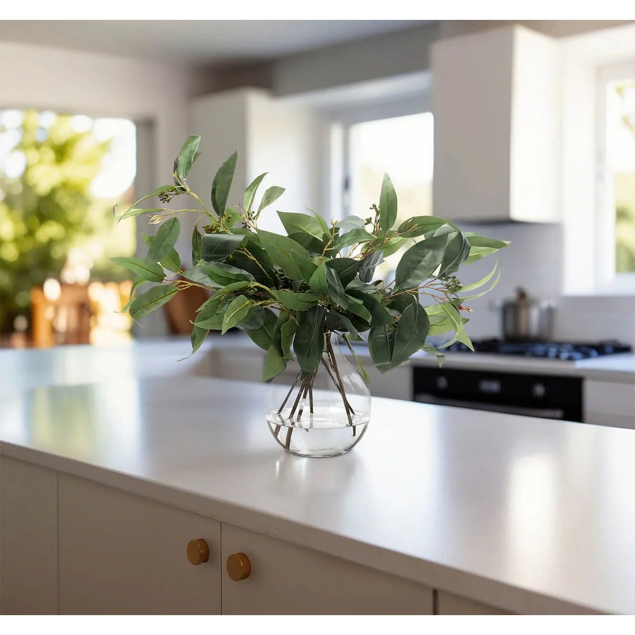 Eucalyptus, Faux Watergarden, 18 Amethyst Home provides interior design, new home construction design consulting, vintage area rugs, and lighting in the Austin metro area.
