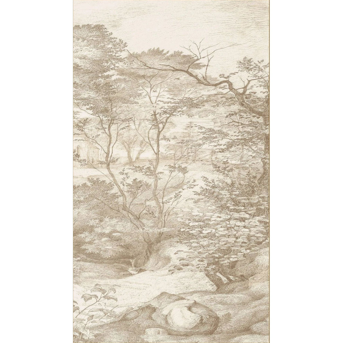 Neutral Toile 2 Framed Art