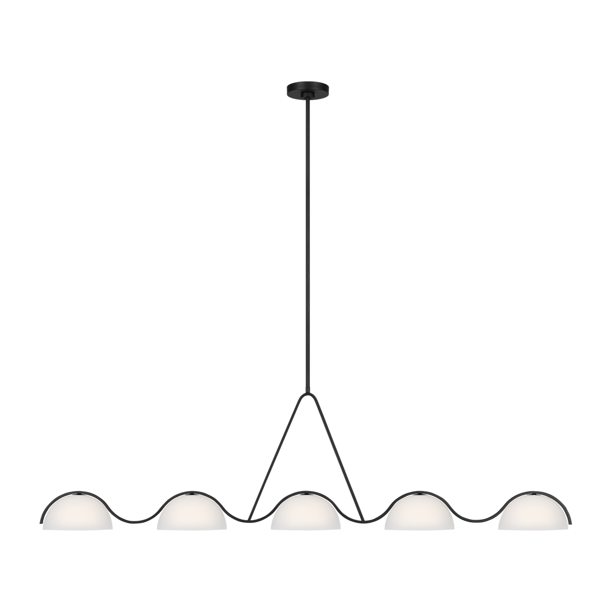 Nido Extra Large Linear Chandelier Midnight Black | shipping 08/18/2025