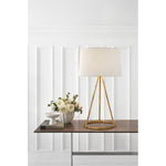 Featuring Nina Tapered Table Lamp Gilded Iron by Visual Comfort at Amethyst Home. The Nina by Thomas O'Brien plays on proportion, scale, and architectural details. Subtly colored patina finishes adorn a simple geometric base with a graphic quality that will lend itself to various interior styles.
Overall Dimensions: 15" L x 15" W x 31" HWeight : 7 lbs.. Amethyst Home provides interior design, new construction, custom furniture, and area rugs in the Omaha metro area
