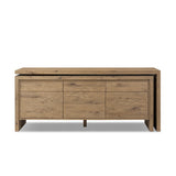 Noah Rotating Desk - Aged Smoked Oak Resawn