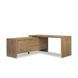 Noah Rotating Desk - Aged Smoked Oak Resawn