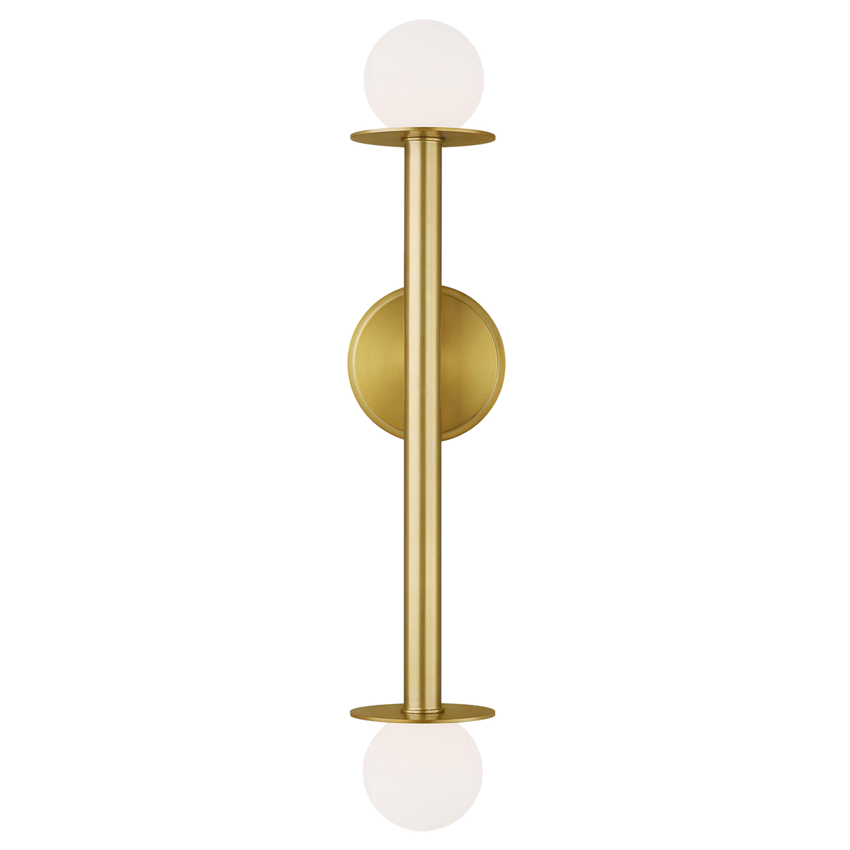 Nodes Double Sconce Burnished Brass | shipping 08/18/2025