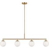 Nube Four Light Linear Chandelier