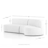 Opal Outdoor 2-Piece Sectional - Faye Sand | shipping 10/10/2026
