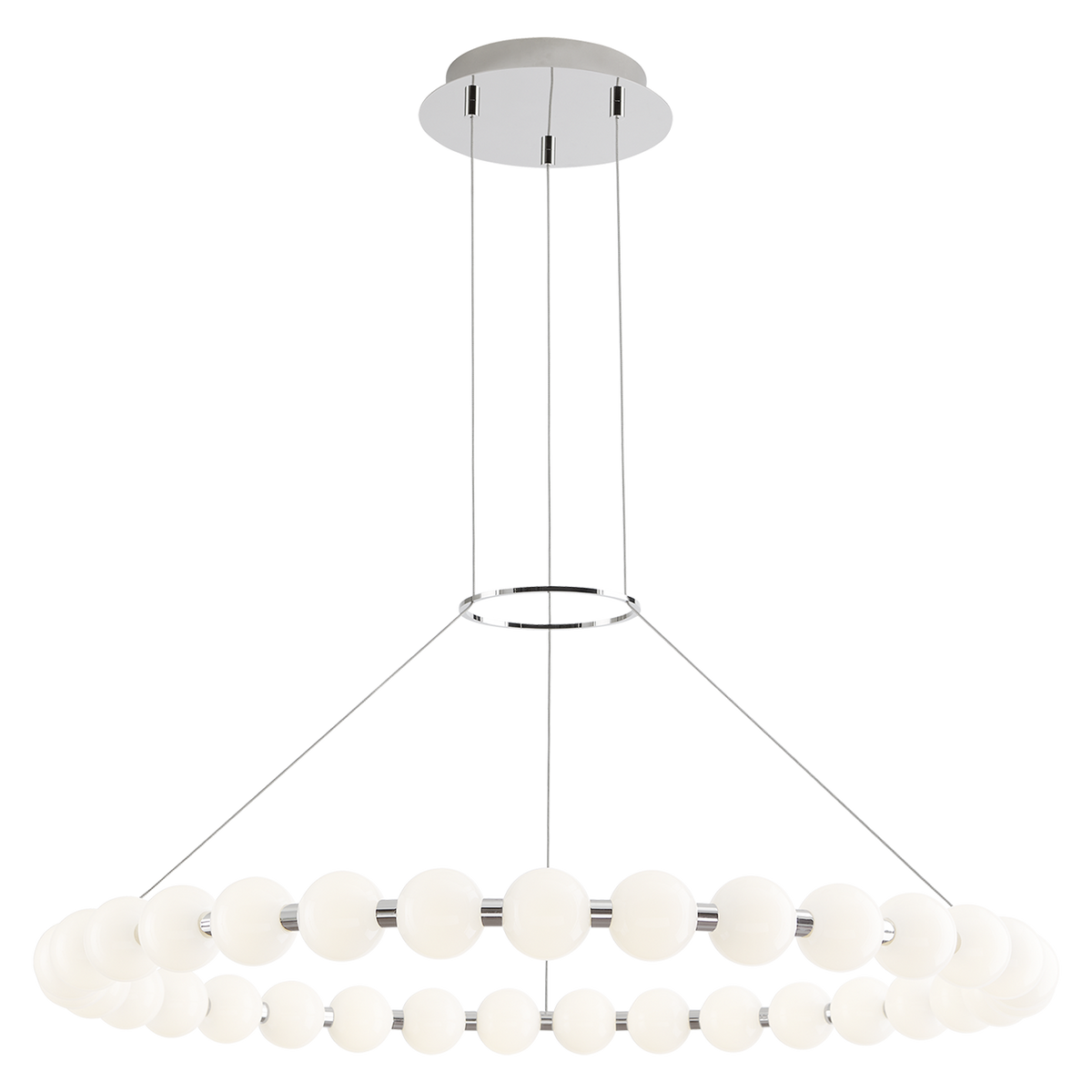 Orbet 36 Chandelier Polished Nickel | shipping 08/18/2025