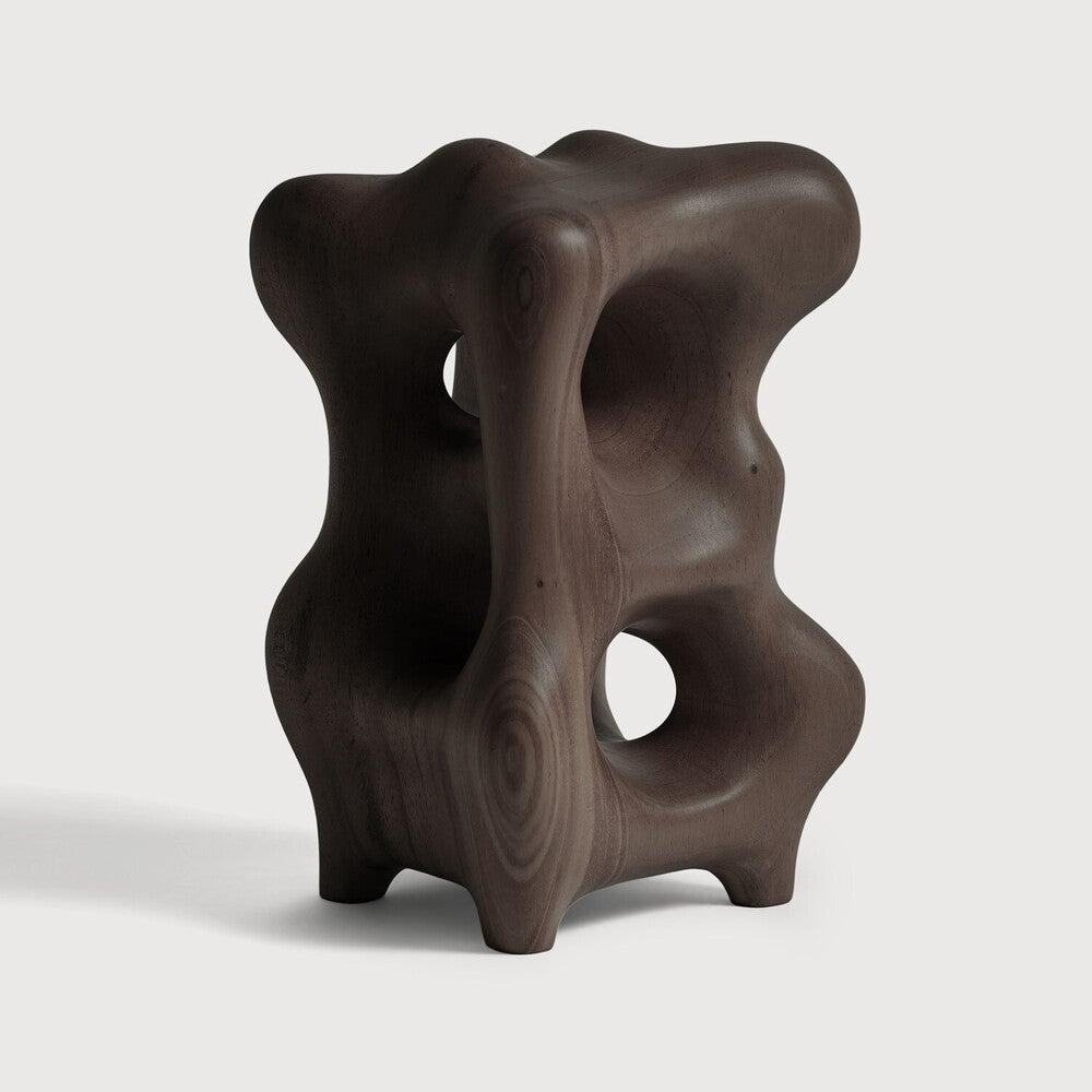 Organic Mahogany Dark Brown Sculpture | ready to ship!
