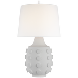 Featuring Orly Large Table Lamp Plaster White by Visual Comfort at Amethyst Home. Illuminate your home with the sophistication of the Orly Large Table Lamp. Crafted from high-quality plaster in a stunning white hue, this lamp exudes a sense of luxury and elegance. Perfect for creating a warm and inviting atmosphere in any room, this lamp is a must-have for any discerning interio. Amethyst Home provides interior design, new construction, custom furniture, and area rugs in the Los Angeles metro area