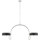 Featuring Oso 54" Linear Arched Pendant Polished Nickel by Visual Comfort at Amethyst Home. Introducing the Oso 54" Linear Arched Pendant in Polished Nickel. This exquisite pendant adds a touch of elegance and sophistication to any space. Its linear arched design creates a statement focal point while the polished nickel finish adds a touch of luxury. Elevate your decor with the Os. Amethyst Home provides interior design, new construction, custom furniture, and area rugs in the San Diego metro area
