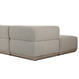Evander Outdoor 4 Pc Sectional W/ Ottoman - Ramiro Ecru