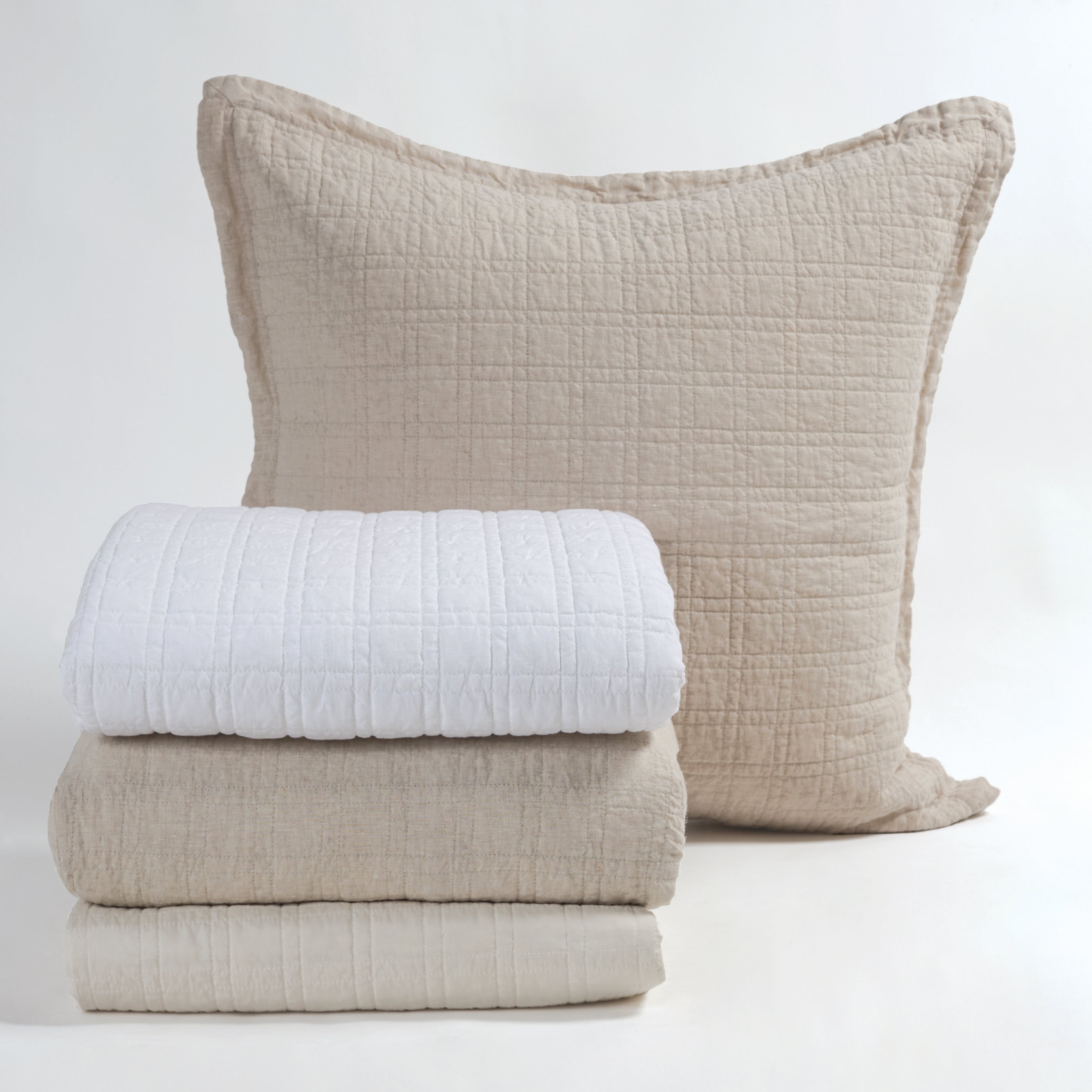 <p>Embrace Natural Luxury with the Owen Linen and Cotton Coverlet Surround yourself with nature’s finest materials. This coverlet is crafted with a 100% linen front and a 100% cotton back and fill, for natural everyday luxury. The breathable soft textiles promote a sense of simplicity and well-being. Leave the hustle of your day behind and drift off to sleep in calming ambiance. Amethyst Home provides interior design, new construction, custom furniture, and area rugs in the Boston metro area