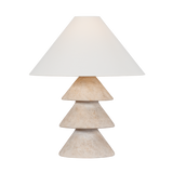 Zettler Table Lamp - Patina Brass W/ Ceramic Ancient Villa