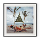 Palm Beach Idyll by Slim Aarons - Black Maple