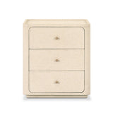 Paula Nightstand - Beige Painted Linen | shipping 09/25/2026