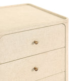 Paula Nightstand - Beige Painted Linen | shipping 09/25/2026