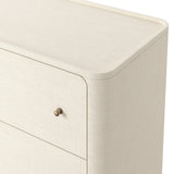 Paula Sideboard - Beige Painted Linen - Light Antique Brass | shipping 11/10/2026