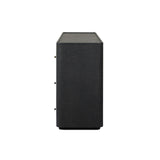 Paula Sideboard - Black Linen - Light Bronze