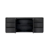 Paula Sideboard - Black Linen - Light Bronze