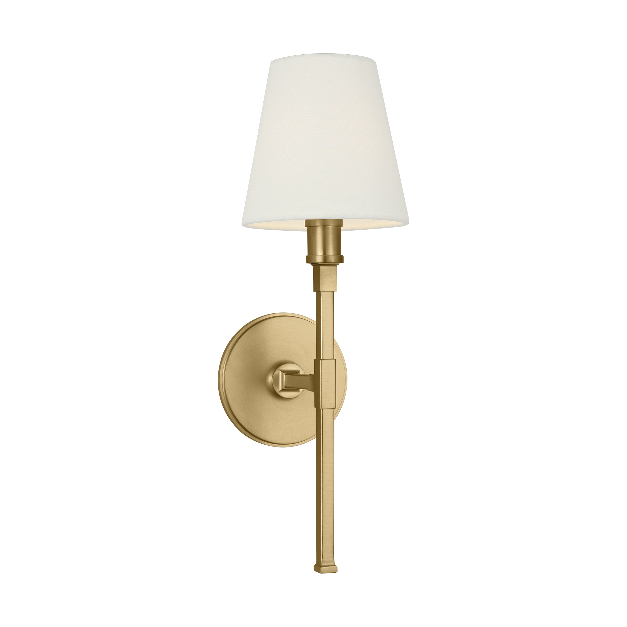 Featuring Perth Single Medium Sconce Burnished Brass by Visual Comfort at Amethyst Home. The Perth Single Medium Sconce in Burnished Brass adds a touch of elegance to any space. Crafted with a timeless sconce design, this piece offers warm and ambient lighting. Perfect for creating a sophisticated and exclusive atmosphere in any room.
Overall Dimensions: 5.5" L x 5.5" W x 17". Amethyst Home provides interior design, new construction, custom furniture, and area rugs in the Salt Lake City metro area