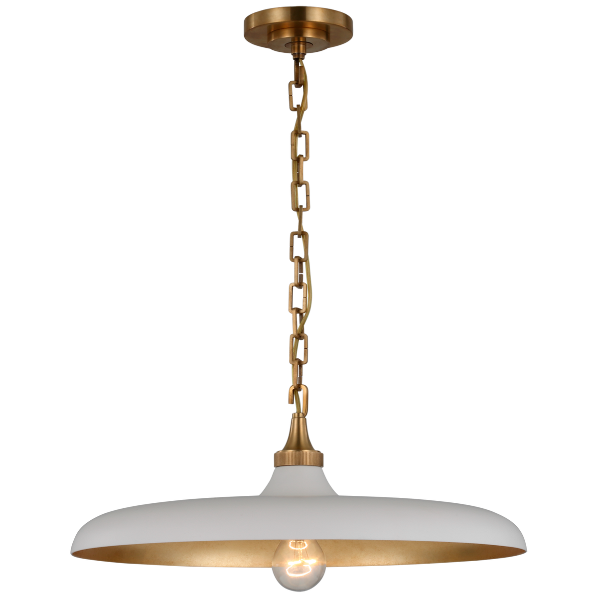 Piatto Medium Pendant Hand-Rubbed Antique Brass | ready to ship!