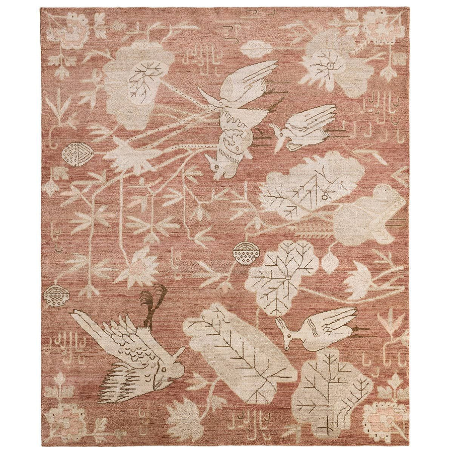 Plumari Avis Red Rug