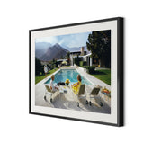 Poolside Gossip by Slim Aarons - Black Maple