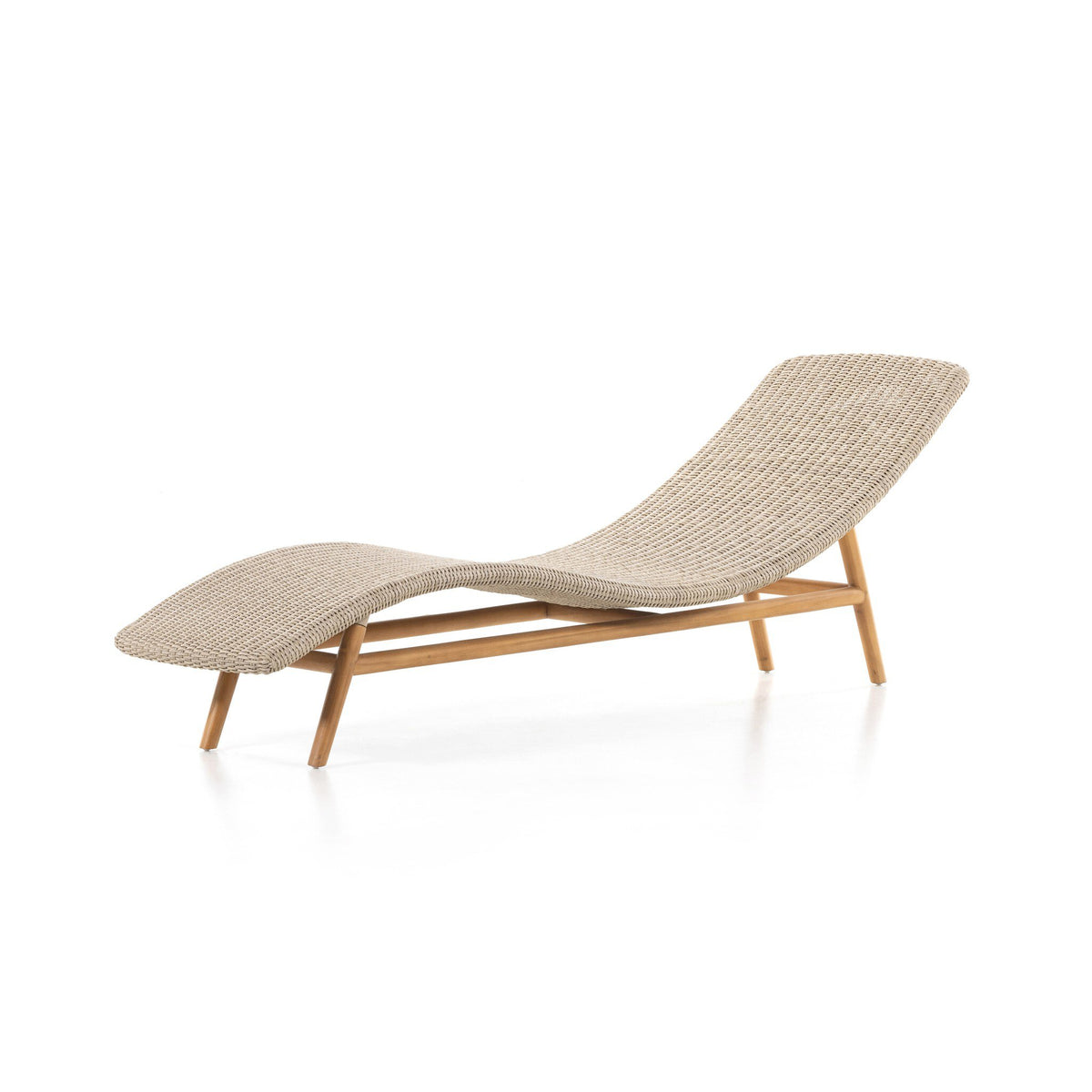 Portia Vintage White Outdoor Chaise | ready to ship!