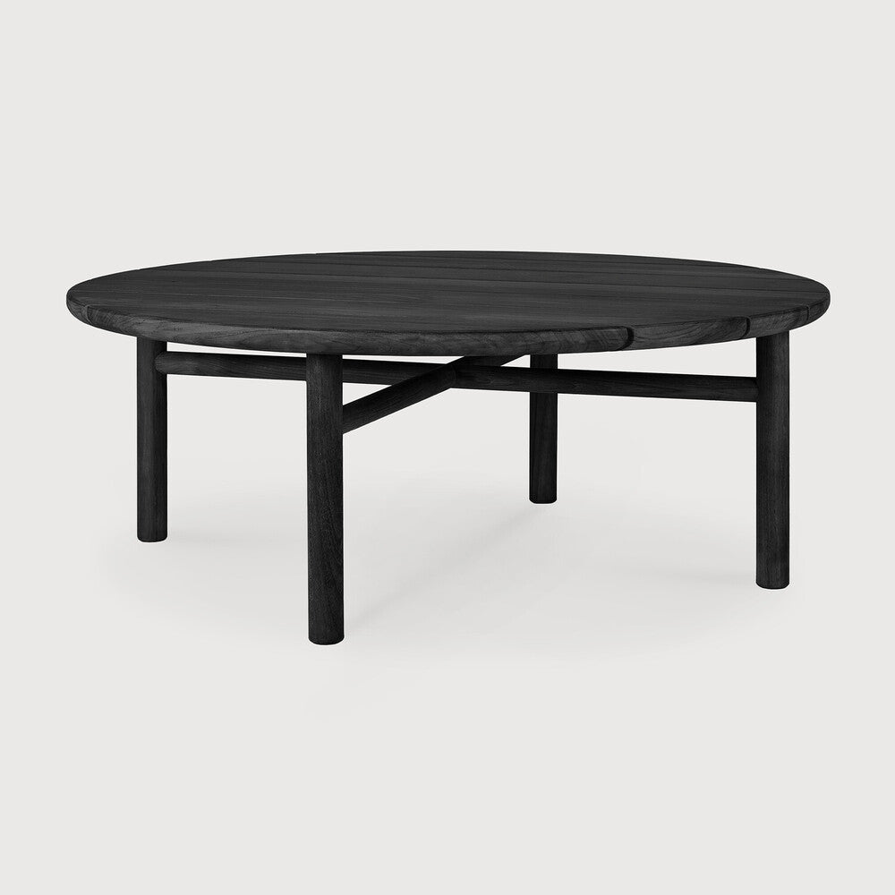 Featuring Quatro Teak Black Outdoor Coffee Table by Ethnicraft at Amethyst Home. The Quatro coffee table is the perfect accompaniment to ensure comfort and elegance when enjoying the outdoors. Equally beautiful as a single item or arranged together in a composition specific to your needs.Brushed : YesCollection : QuatroFinish : VarnishedFloor Protector : YesFrame : Hardwood fram. Amethyst Home provides interior design, new construction, custom furniture, and area rugs in the Los Angeles metro area