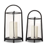 Raza Outdoor Lantern Set - Black Antique | shipping 10/25/2026